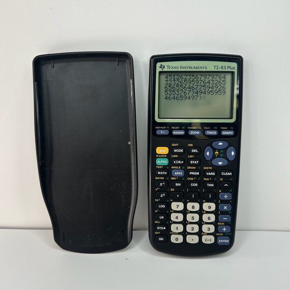 Texas Instruments TI-83 Plus Graphing Calculator Tested Working